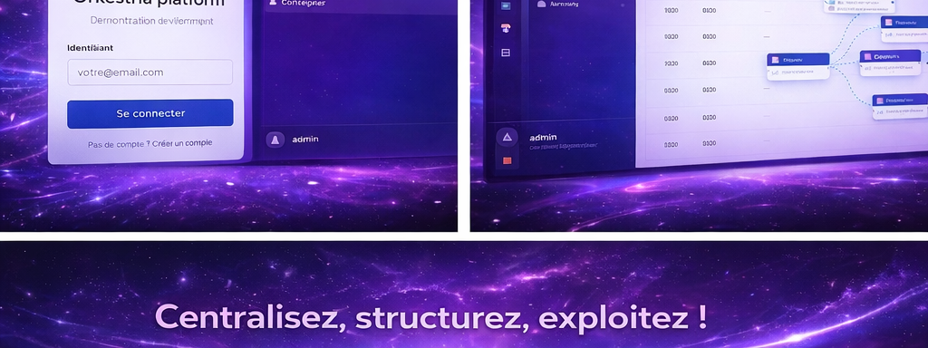 Exploitation des données consolidées dans l'interface Orkestria